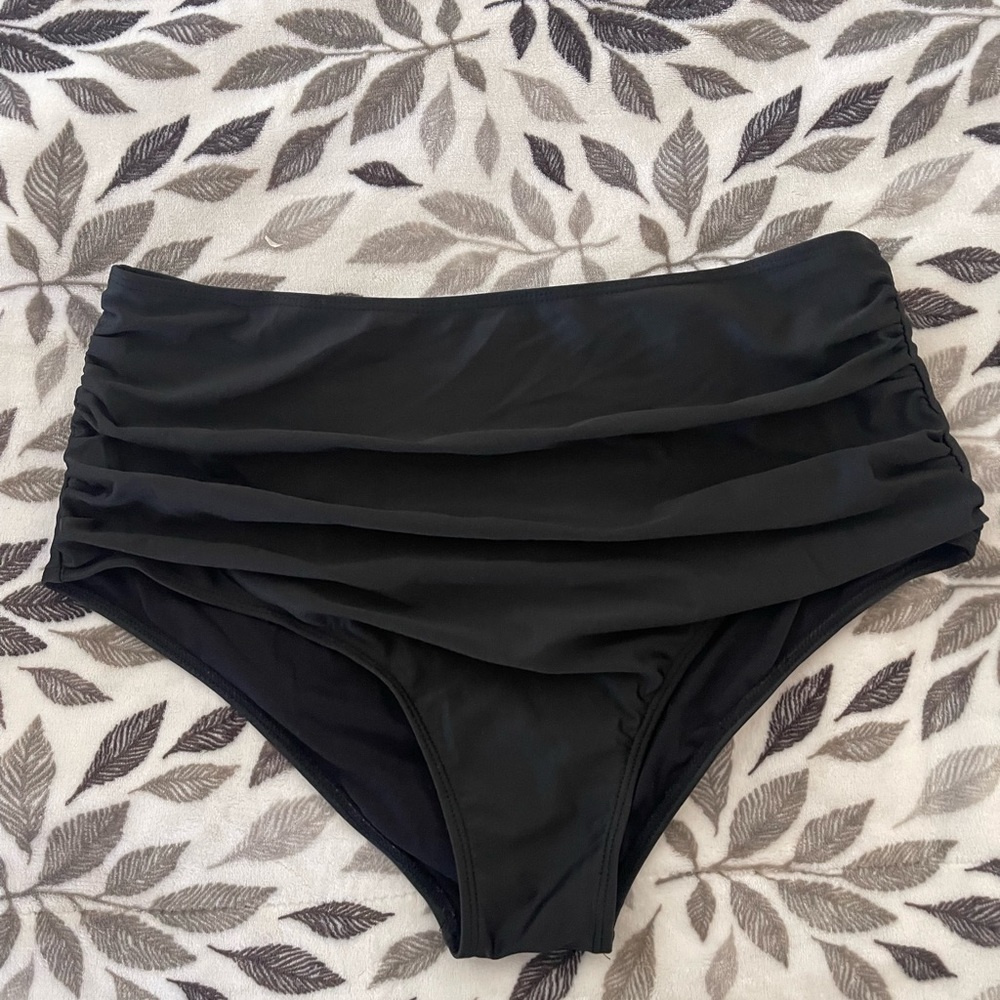 SHEIN high waisted swim bottoms